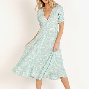 Faithfull the Brand Ari Midi Dress Zhoe Floral Print